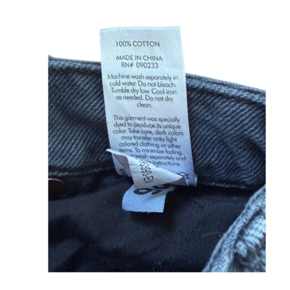 Pacsun High Rise Festival Jean Shorts Black‎ Wash Distressed Denim 26